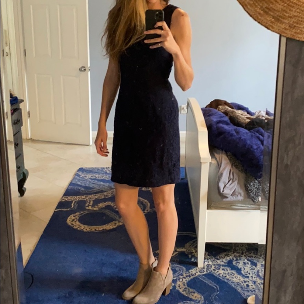 J crew lace sheath dress